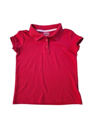IZOD  Red Preppy Polo Uniform Short Sleeve Shirt Sz. 6